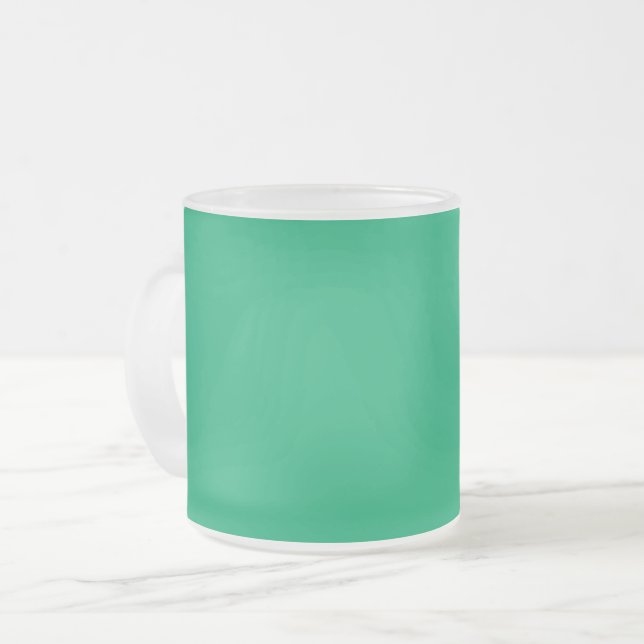 Custom Emerald Green Frosted Mug (Front Left)