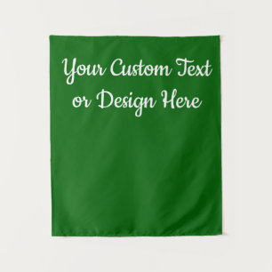 Custom Emerald Green Personalised Bridal Shower Tapestry