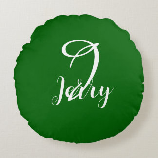 Custom Emerald Green Pillow