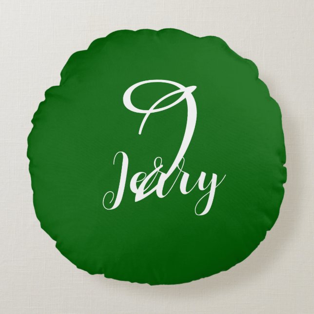Custom Emerald Green Pillow (Front)