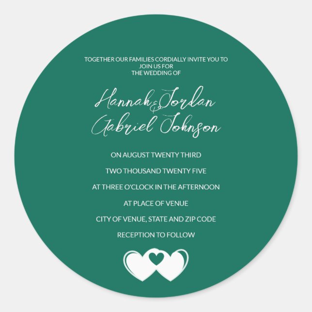 Custom Emerald Green Sticker (Front)