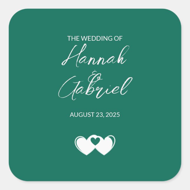 Custom Emerald Green Stickers (Front)