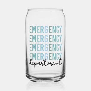 Custom Emergency Department ER Staff ER Nurse Can Glass