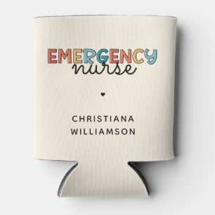 Custom Emergency Nurse ER Nurse Personalised Gifts Can Cooler