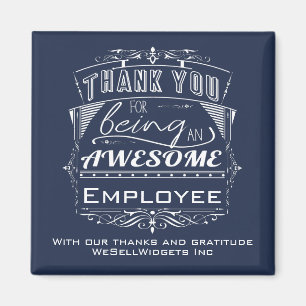 Custom Employee Appreciation Thank You Magnet