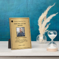 Custom Employee Awards Plaque Photo Personalize