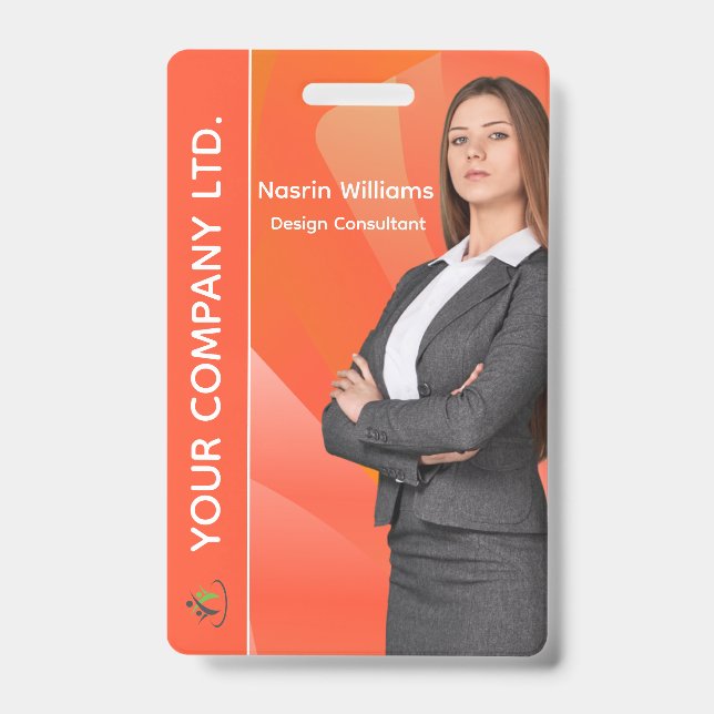 Custom Employee ID Badge (Front)
