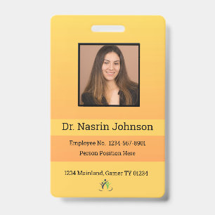 Custom Employee ID Badge