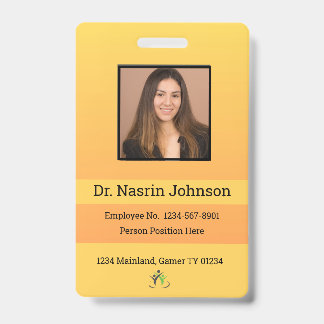 Custom Employee ID Badge