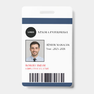 Custom Employee ID Card   COMPANY NAME Badge
