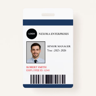 Custom Employee ID Card COMPANY NAME ID Badge