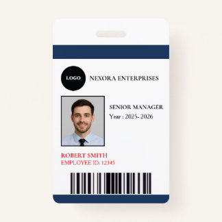 Custom Employee ID Card | COMPANY NAME ID Badge