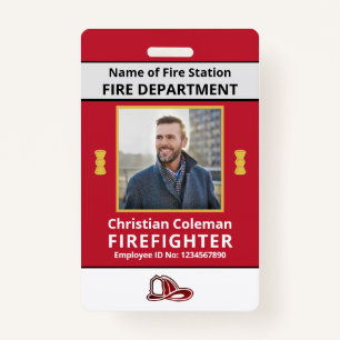 Custom Employee ID  Card Photo Logo Bar Code Name  ID Badge