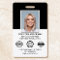 Custom Employee ID Photo Logo Modern Black