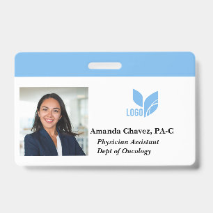 Custom Employee ID Photo Name Badge