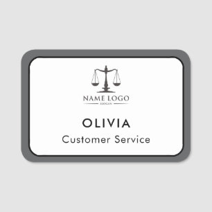 Custom Employee Logo, Name Tag