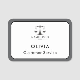 Custom Employee Logo,  Name Tag