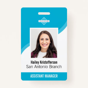 Custom Employee Logo Photo ID Name Badge ID Badge