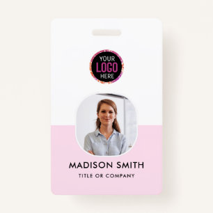 Custom Employee   Minimalist Business Employee ID Badge