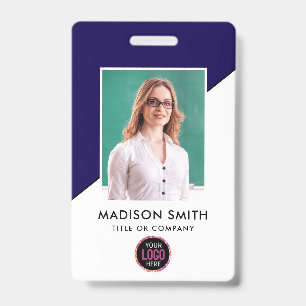 Custom Employee   Minimalist Business Employee ID Badge
