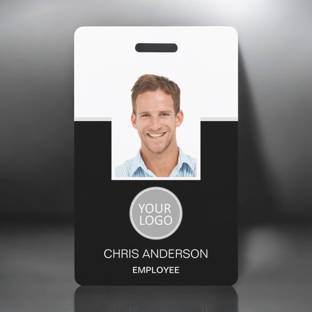 Custom Employee Name Logo Photo Corporate Work ID Badge (Creator Uploaded)