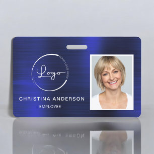 Custom Employee Name Logo Photo Corporate Work ID Badge
