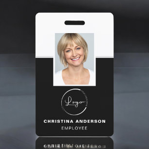 Custom Employee Name Logo Photo Corporate Work ID Badge