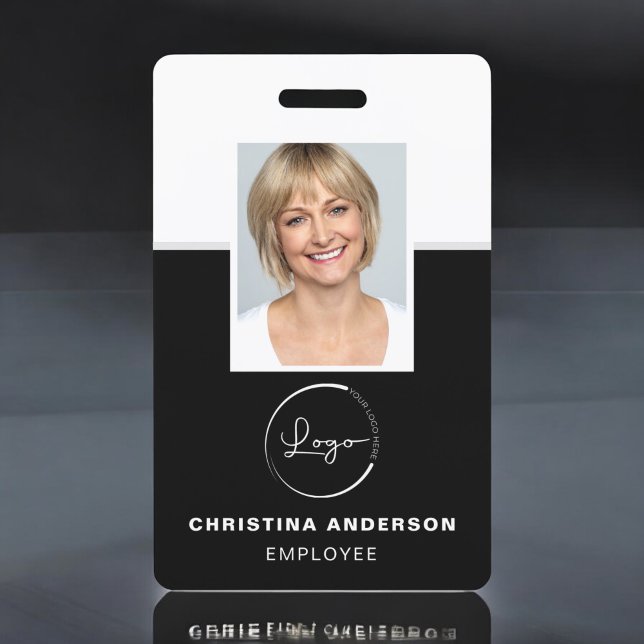 Custom Employee Name Logo Photo Corporate Work ID Badge (Creator Uploaded)
