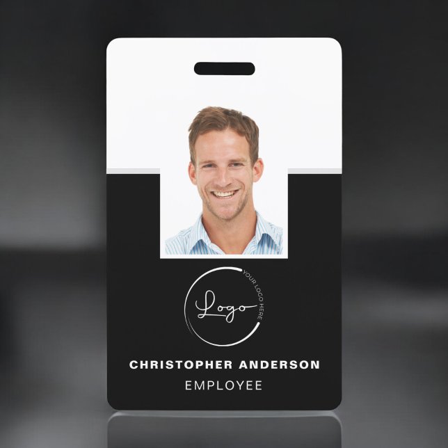 Custom Employee Name Logo Photo Corporate Work ID Badge (Creator Uploaded)