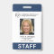 Custom Employee Navy Blue Logo Photo ID