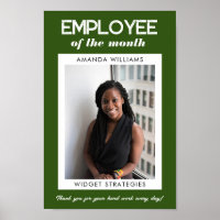Custom Employee of the Month Appreciation Photo 