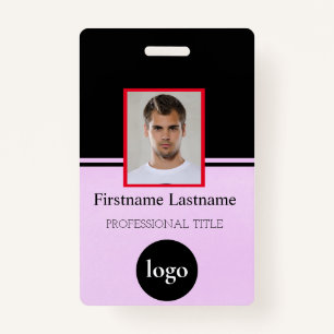 Custom Employee - Photo, Bar Code, Logo, Name Badg ID Badge