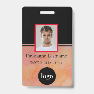 Custom Employee - Photo, Bar Code, Logo, Name Badg ID Badge