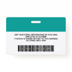 Custom Employee - Photo, Bar Code, Logo, Name