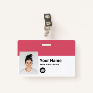 Custom Employee - Photo, Bar Code, Logo, Name ID Badge
