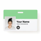 Custom Employee - Photo, Bar Code, Logo, Name