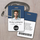 Custom Employee - Photo, Bar Code, Logo, Name