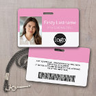 Custom Employee - Photo, Bar Code, Logo, Name