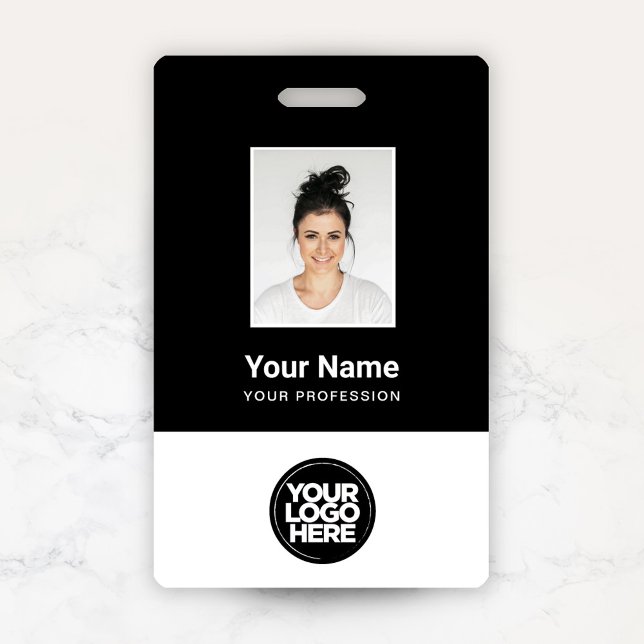 Custom Employee Photo, Bar Code, Logo, Name ID Badge (Creator Uploaded)