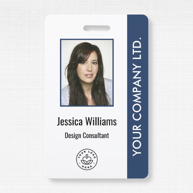 Custom Employee Photo, Bar Code, Logo, Name ID Badge (Creator Uploaded)