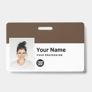 Custom Employee - Photo, Bar Code, Logo, Name ID Badge