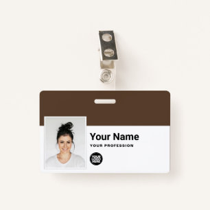 Custom Employee - Photo, Bar Code, Logo, Name ID Badge