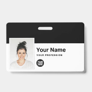 Custom Employee - Photo, Bar Code, Logo, Name ID Badge