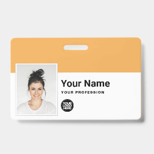 Custom Employee - Photo, Bar Code, Logo, Name ID Badge