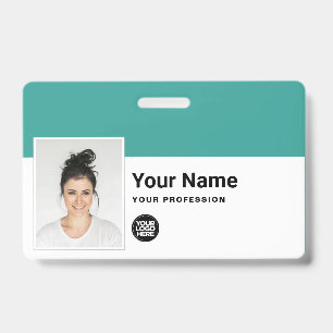 Custom Employee - Photo, Bar Code, Logo, Name ID Badge