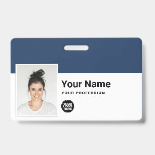 Custom Employee - Photo, Bar Code, Logo, Name ID Badge