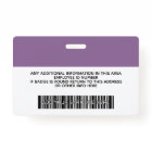 Custom Employee - Photo, Bar Code, Logo, Name
