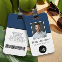 Custom Employee - Photo, Bar Code, Logo, Name