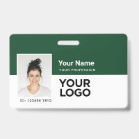 Custom Employee | Photo Bar or Qr Code Logo Name