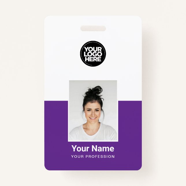 Custom Employee Photo Company Security Id Badges (Front)